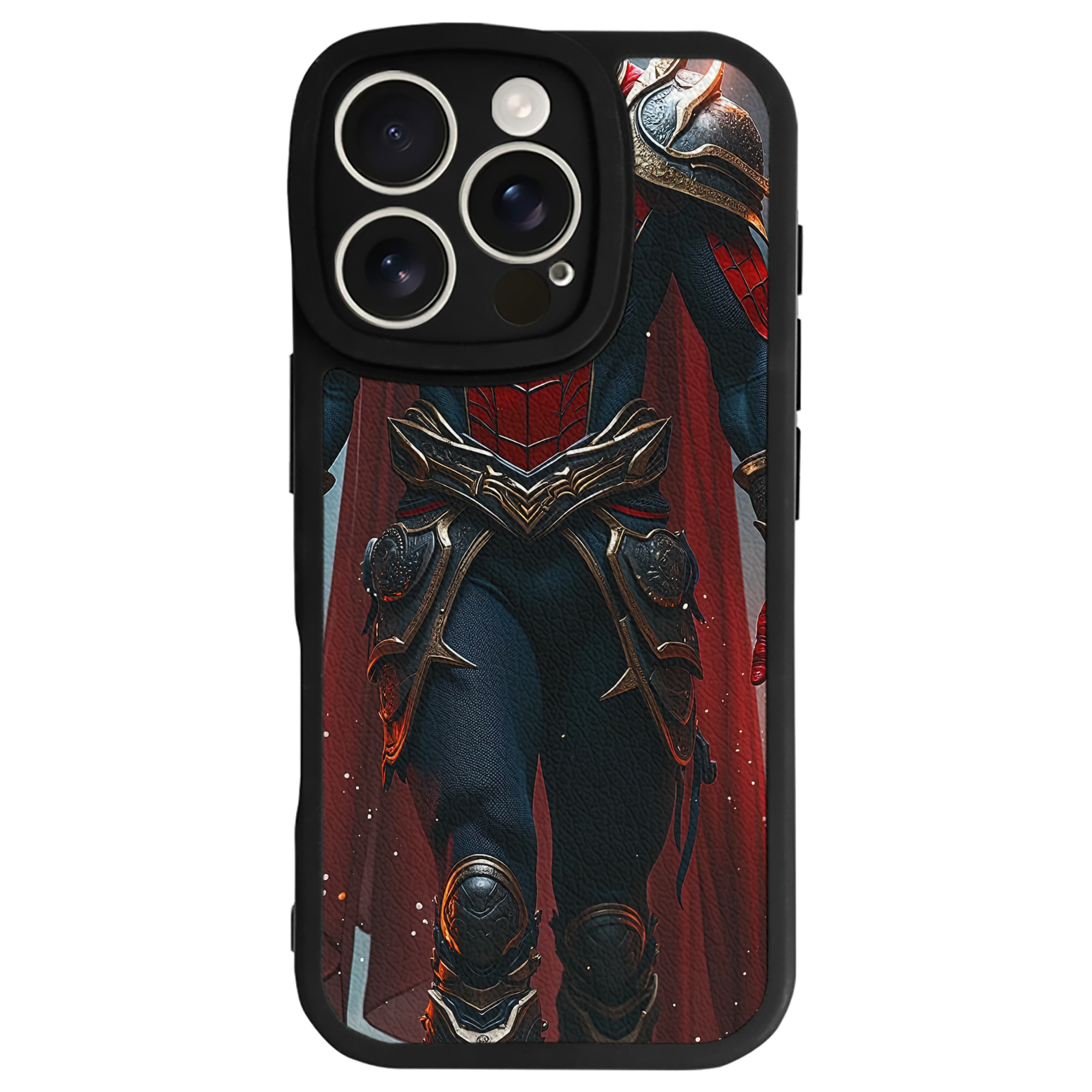 Spider Man スパイダーマン 【iPhone 16シリーズ対応】シリコンスマホケース（レザー調） 材質：シリコン